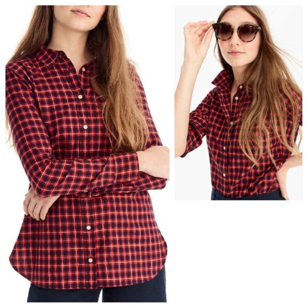 NWT - J.Crew Classic Fit Brushed Twill Flannel shirt - Picture 3 of 4